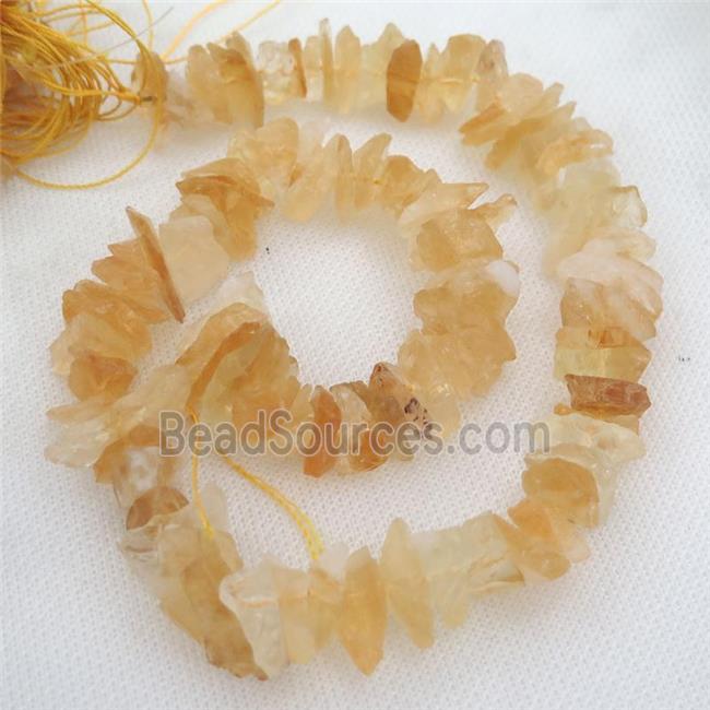 rough Citrine Beads, freeform