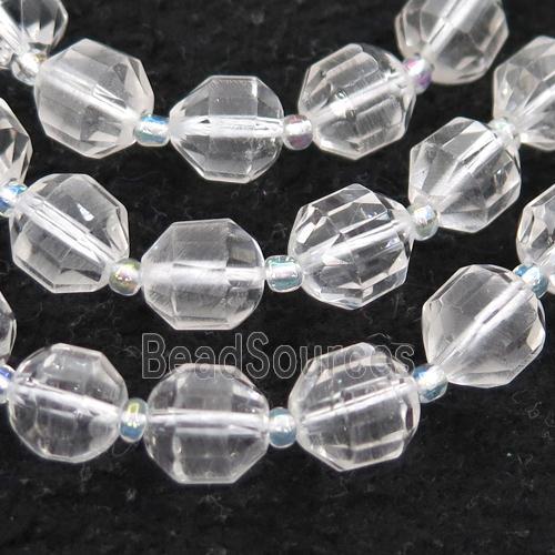 Clear Quartz bullet beads