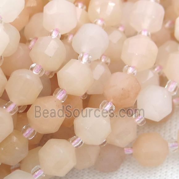 pink Aventurine bullet beads