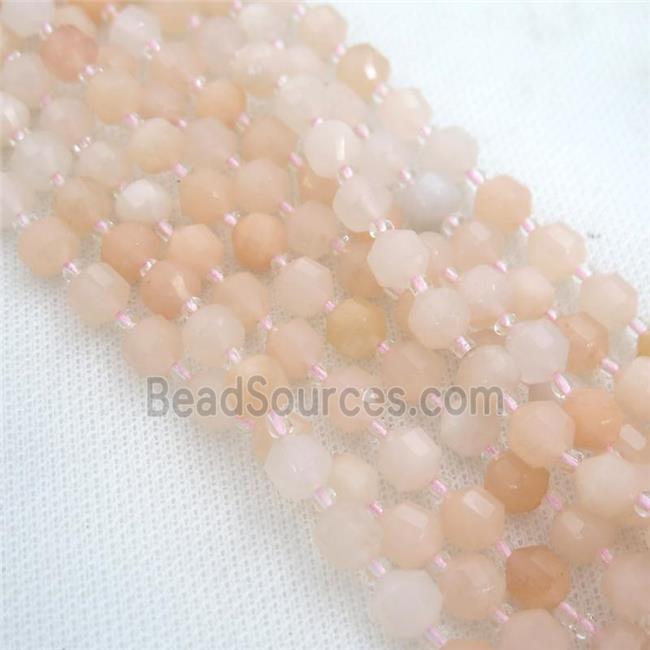 pink Aventurine bullet beads