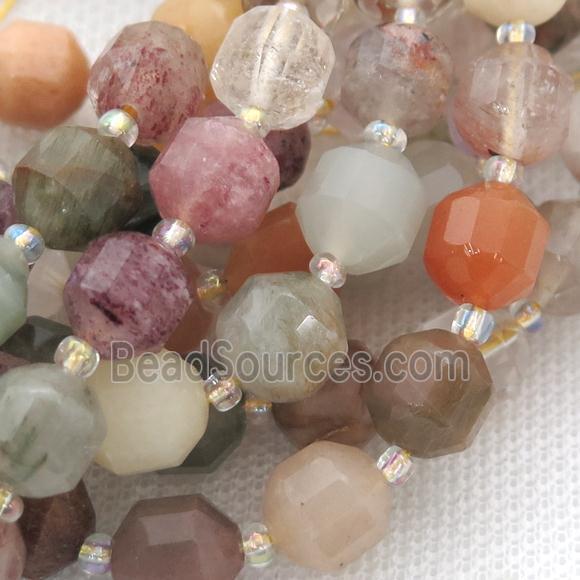 mix Gemstone bullet beads