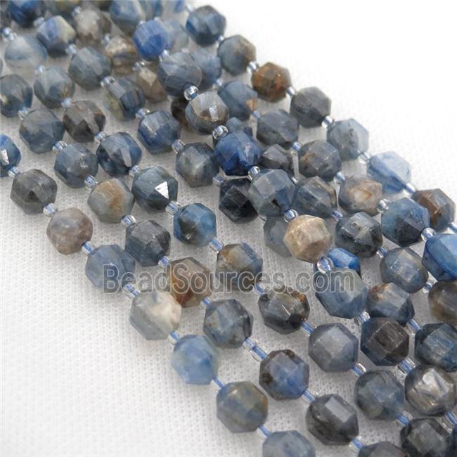 blue Kyanite bullet beads