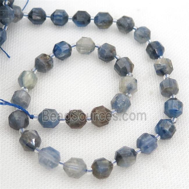 blue Kyanite bullet beads