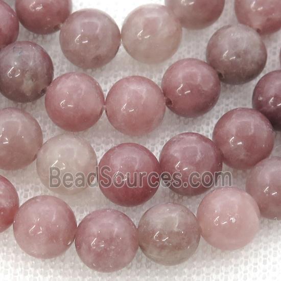 Violet Quartz Beads, round