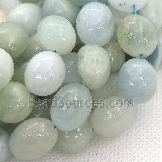 Aquamarine Beads, freeform, multicolor