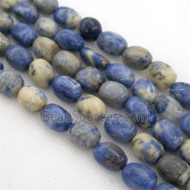 blue Sodalite Beads, freeform