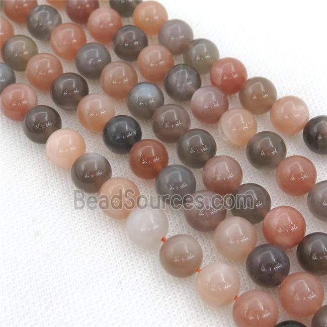 mixed MoonStone Beads, round, AA-grade