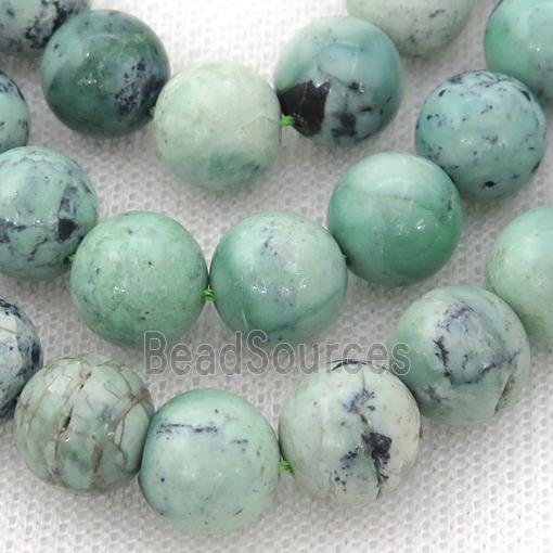 natural Chinese Turquoise Beads, round, green