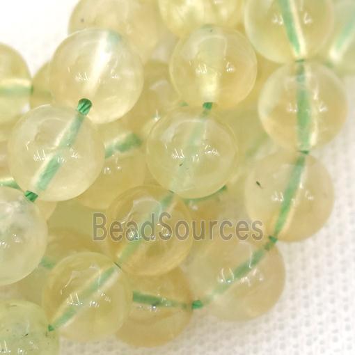 Olive Zoisite Beads, round