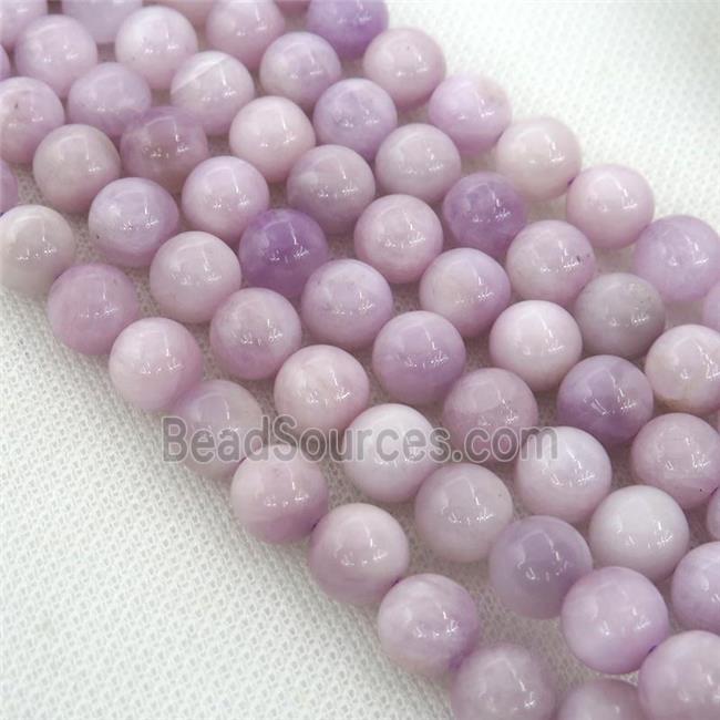 lavender Kunzite Beads, round