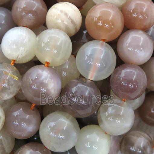 mix MoonStone Beads, round