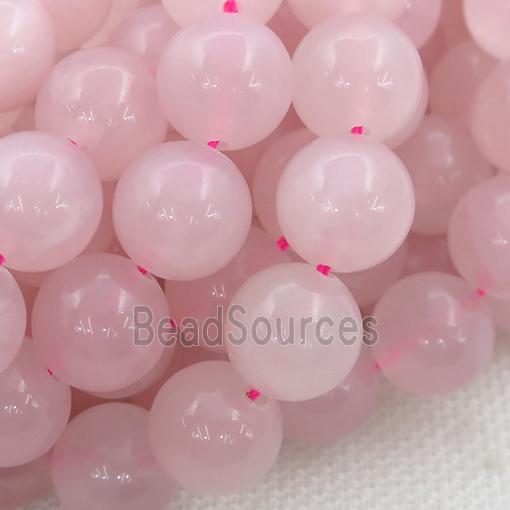 round Rose Quartz Beads