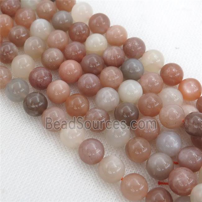 round MoonStone Beads, mix color