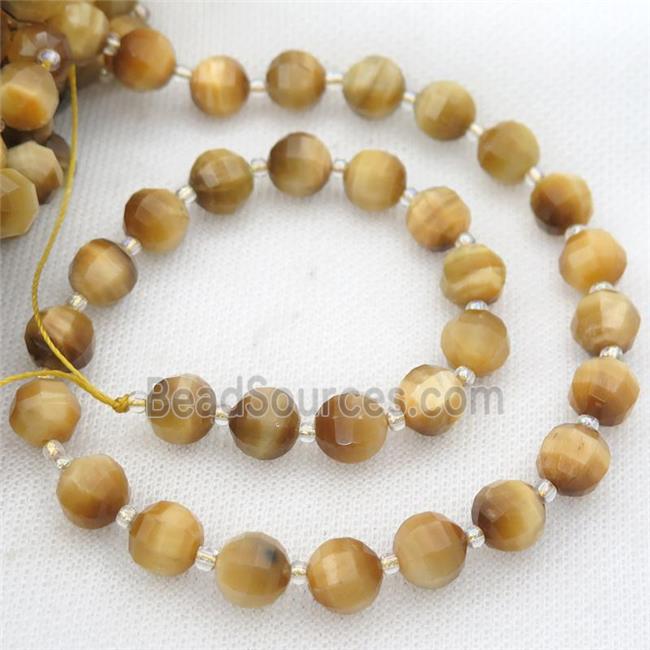 gold Tiger eye stone lantern Beads