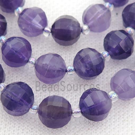 Amethyst lantern Beads, purple