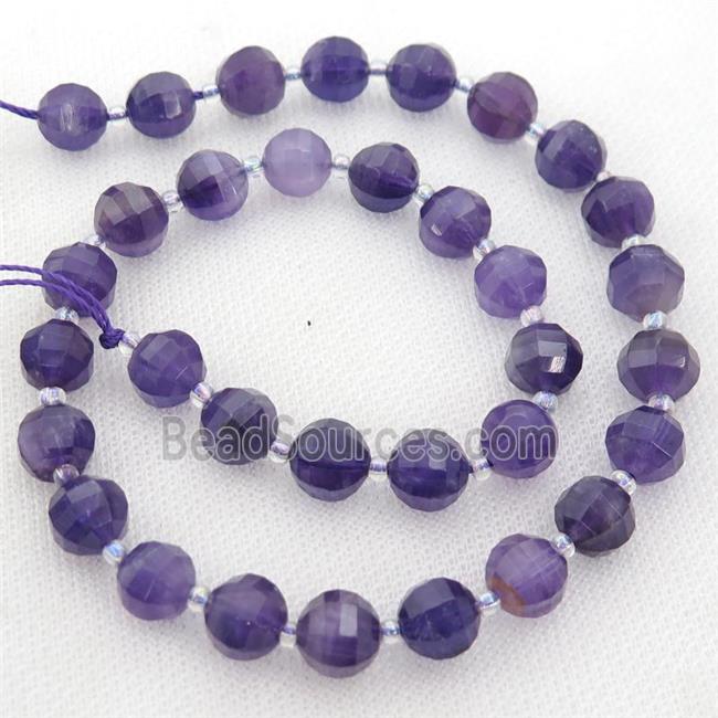 Amethyst lantern Beads, purple