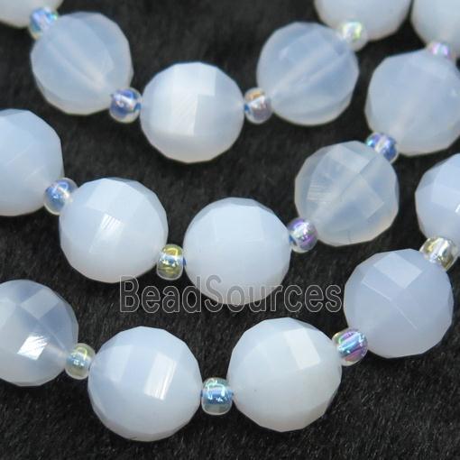 blue Chalcedony lantern beads