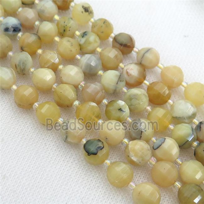 yellow Opal lantern beads