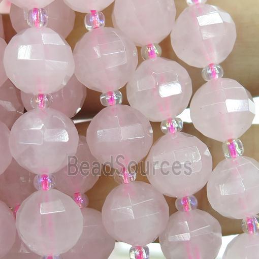 Rose Quartz lantern beads