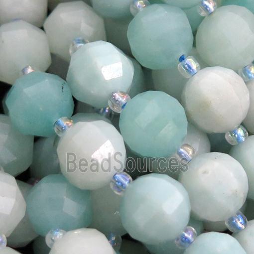 blue Amazonite lantern beads