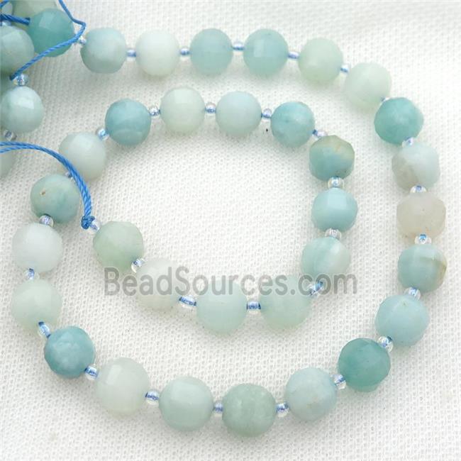 blue Amazonite lantern beads