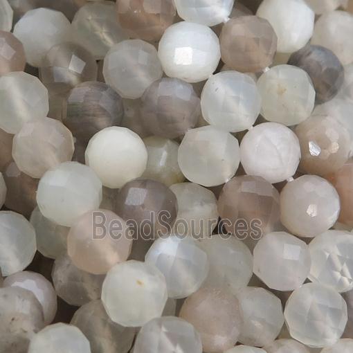 mix MoonStone Beads, faceted round