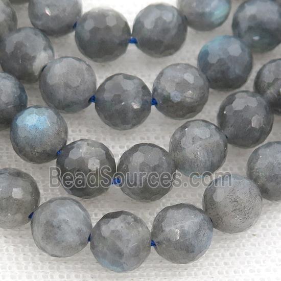 faceted round Labradorite Beads