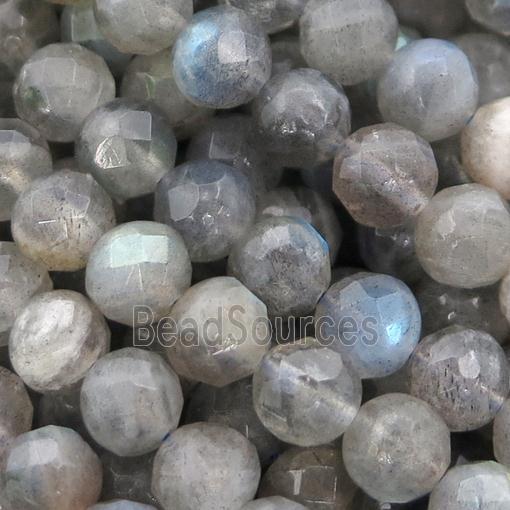 Labradorite Beads, faceted round