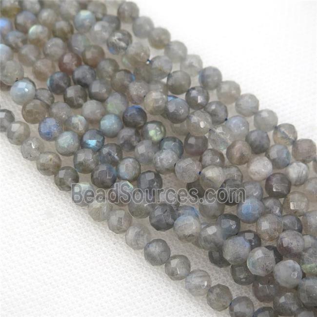 Labradorite Beads, faceted round