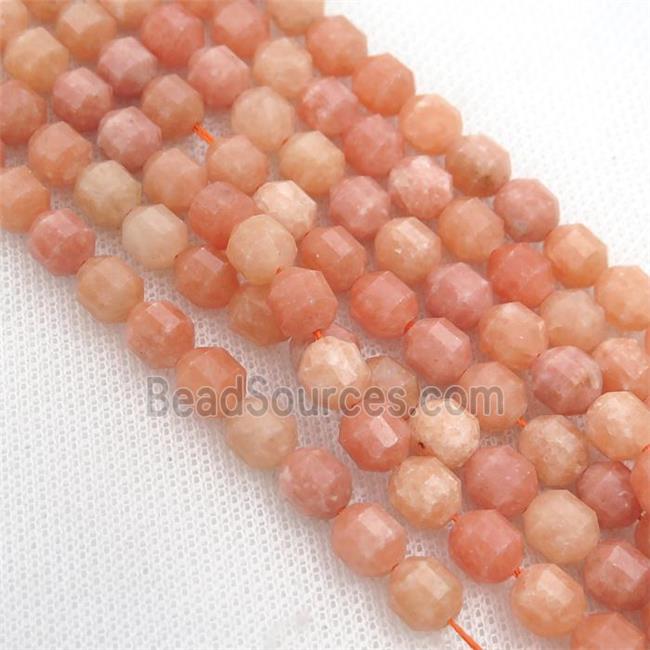 peach Calcite bullet Beads