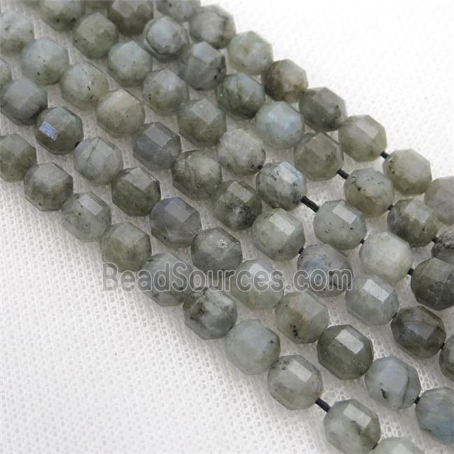 Labradorite bullet beads