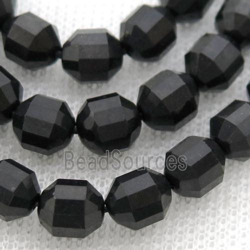 black Shungite bullet beads