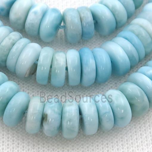 Natural Larimar Heishi Beads Blue AAA-Grade