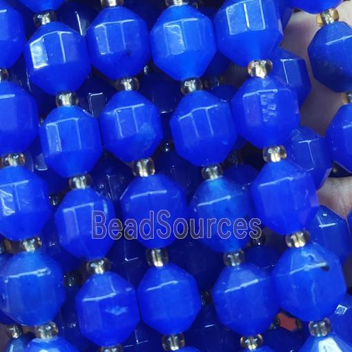 royalblue Jade bullet beads