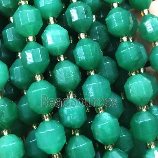 green Jade bullet beads