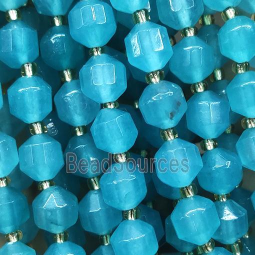 teal Jade bullet beads