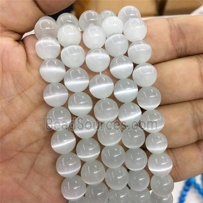 white round Cats Eye Stone Beads