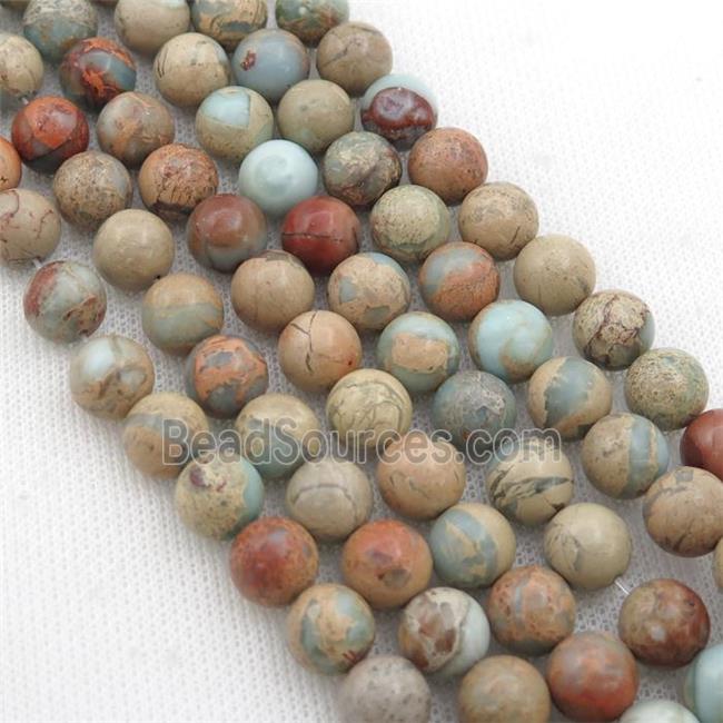 natural Imperial Jasper beads, round