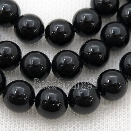 black Onyx Agate Beads, round