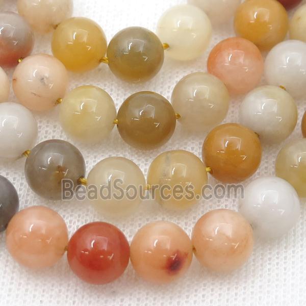 Natural Golden Aventurine Beads Smooth Round