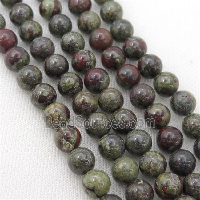 DragonBlood Stone Beads, round