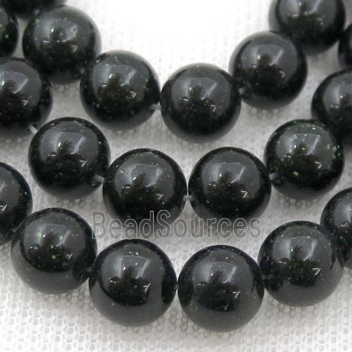 Green SandStone Beads Smooth Round