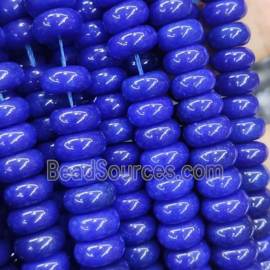 lapisblue Jade rondelle beads