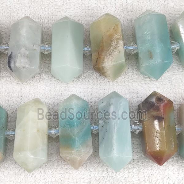 Chinese Amazonite bullet beads