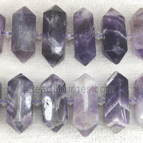 dogtooth Amethyst bullet beads