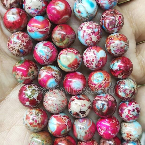 Imperial Jasper Beads Red Smooth Round