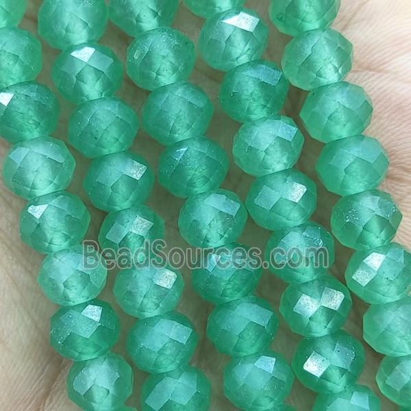 Green Aventurine Beads Faceted Rondelle