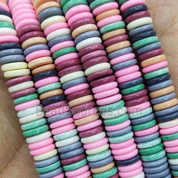 Mix Color Oxidative Agate Heishi Spacer Beads