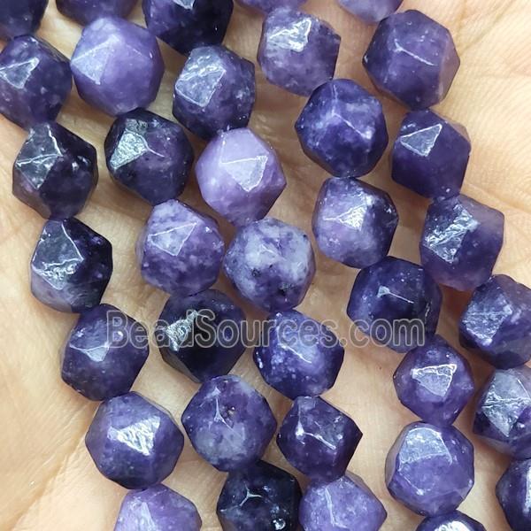 Lilac Jasper Beads Cut Round