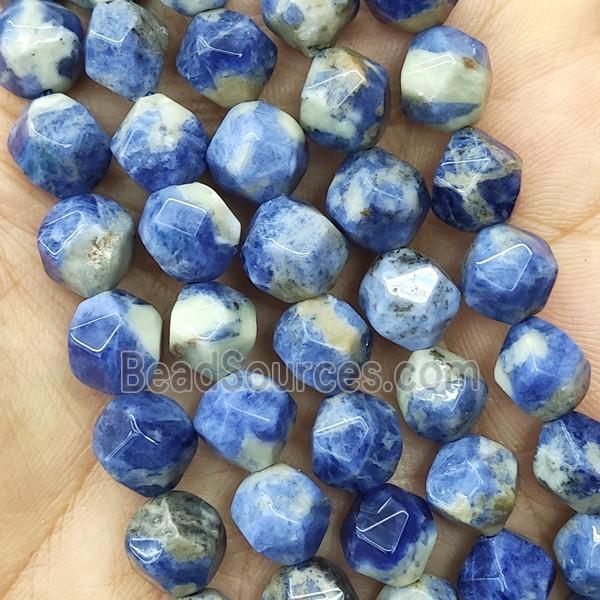 Blue Sodalite Beads Cut Round B-Grade